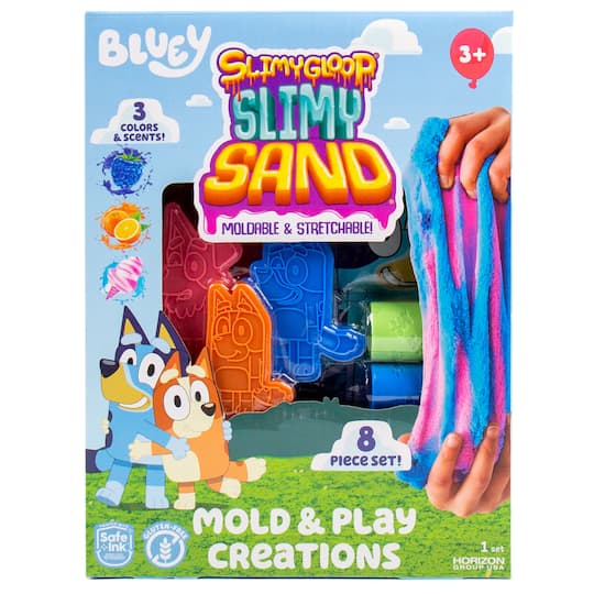 Bluey Slimy Gloop&#xAE; Slimy Sand &#x26; Mold Set